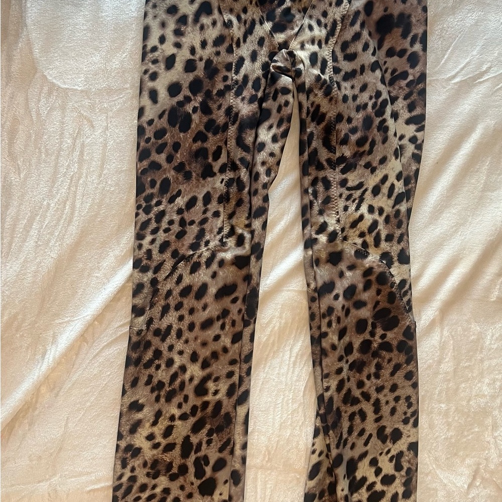 SKIMS Leopard Print Flare Pants